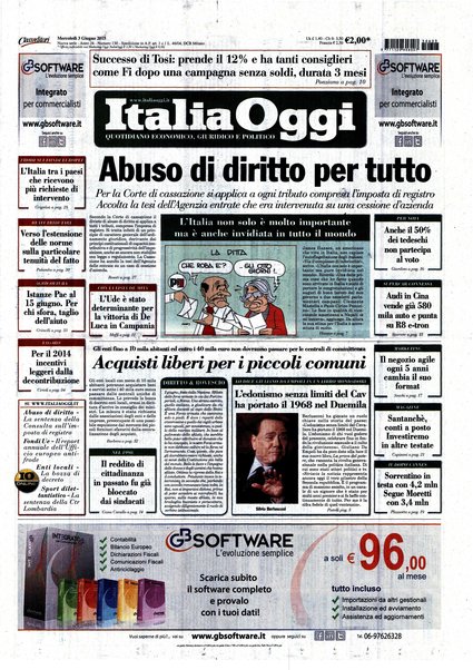 Italia oggi : quotidiano di economia finanza e politica